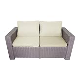 Rattan Gartenmöbel Sets 2 Sitzer Lounge Gartenmöbel Set California Sofa Set mit Capp