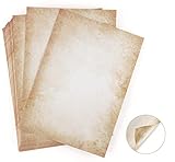 100 Blatt Briefpapier Altes Papier Vintage Absofine Alt Casanova Mittelalterliches Briefpapier DIN A4 Beidseitig 120g