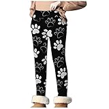 ViVaLaDaDo Damen Bedruckte Leggings Weihnachten Bedruckte Elastische Allgleiches Weihnachten Printed Leggings Freizeithosen Stiefel Hosen Hohe Taille Strumpfhose Warme Winter Thermo Fleece Sweatp