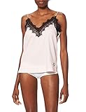 KARL LAGERFELD Womens Lace Pyjama Singlet Pajama Top, Pink, S