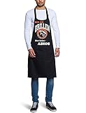 Coole-Fun-T-Shirts Herren Grillschürze Bin AM Grillen - Keine Tipps - Bier Holen Adios ! BBQ GRILLSPORT Grillschürze, schwarz, 10728_G