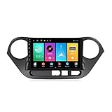 ADMLZQQ Android 10 Autoradio Doppel Din mit GPS Navi für Hyundai I10 2014-20176 HD Touch Screen Eingebautes carplay+DSP(M300/PX6) Unterstützt Lenkradsteuerung Spiegellink FM/AM,M100,1+16G