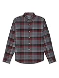 Van Heusen Herren Big and Tall Flex Long Sleeve Stretch Shirt Hemd mit Button-Down-Kragen, Black Plaid, 4X-Groß