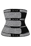 GUOQUN-SHOP Rückenbandage Frauenscheide-Shaper-Bauch-Sweat-Shapewear-Taille-Trainer Körper-Shaper-Gürtel Rückenstütze (Color : Gray, Size : XL)