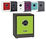 mySafe Premium 350 | elektronischer Schrank-Tresor | Zahlencode & Fingerscan | modernes Design | hohe Sicherheit | Grün/G