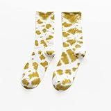 Fnho 5 Paar Batik-Trendsocken, Herbst- und Wintersport-Persönlichkeit in Schlauchsocken, Kaffee B, Einheitsgröße,Christmas Socks mit Weihnachtsmotive,Bunte Socken W