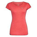 SALEWA Damen PUEZ Melange Dry W S/S Tee Blusen & T-shirts, Rose Red, 40/34