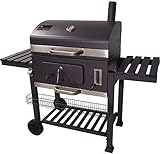 ACTIVA Angulatus Grill Grillwagen Holzkohlegrill Grill Barbecue Edelstahl Holzkohle Grillwagen Edelstahlgrill Holzkohle Edelstahl Grill Griller groß Kohle Grillwagen Barbecue G