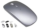 Bluetooth Maus Wiederaufladbare - Tsmine Leise Drahtlos Gaming Maus Computer Maus mit 3 einstellbaren DPI Level (800DPI, 1200DPI, 1600DPI), kompatibel mit PC, Mac, Desktop und Laptop