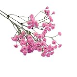 Andouy Künstlich Baby Atmen Blume DIY Fälschung Gypsophila Blumenstrauß Arrangieren Hochzeit Party Zuhause Dekoration(1 PC.Pink)