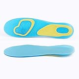 MICPANG Einlegesohlen Arbeitsschuhe Wanderschuhe Sport Gel Einlegesohlen Herren Damen Orthopädische Einlegesohlen Sohlen für Schuhe S