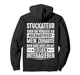 Verputzer Mit Idioten Interagieren Gipser Stuckateur Pullover H