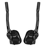 Alomejor Fahrradstütze Lenker Triathlon Lenker Fahrradstangen Entspannungslenker für Rennrad Mountainbike(schwarz)