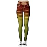 RMBLYfeiye Damen Weihnachten Leggings 3D Gedruckt Yoga Hosen Sport Strumpfhosen Xmas Muster Skinny Pants Push Up Stretch Leggins Sport Yogahosen Slim Fit Jogging