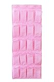 Black Temptation 20 Taschen über die Tür Schuh-Organisatoren-hängenden Beutel, Dot Pink