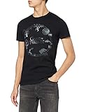 Game of Thrones Herren Round Sigils T-Shirt, Schwarz, (Herstellergröße: Small)