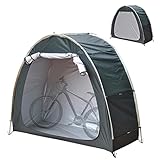 DKBE Outdoor-Fahrradzelt, Fahrradaufbewahrungszelt für den Hausgarten, wasserdichtes 210d Oxford-Gewebe, staubgeschütztes tragbares faltbares Outdoor-Werkzeuglager, für 2 F