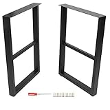 AYNEFY Haarnadelbeine,Schreibtischbein Tischbein Tischgestell Eisen Esstisch Schreibtisch Bein Metall Tisch Zubehör Möbel Ersatzteile Haushalt Suppli(L)