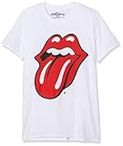 Rolling Stones Herren The Classic Tongue with Soft Hand Inks T-Shirt, weiß, XL