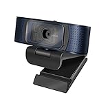 LogiLink UA0379 - Konferenz HD-USB-Webcam Professional, 80° Weitwinkelobjektiv, Dual-Mikrofon mit Rauschunterdrückung, Autofokus, Sichtschutzabdeckung, für Videokonferenzen & Live-Streaming, schw