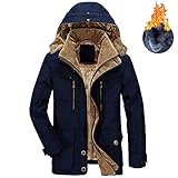 MDLJY Jacke Winterjacke Herren Größe 5XL 6XL Warme Dicke Windjacke Hochwertige Fleece-Baumwolle gepolsterte Parkas Military Overcoat Kleidung