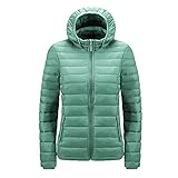 Tbylf Damen abnehmbare Mütze warme Daunenjacke aus Baumwolle, Winterjacke Damen, Übergangsjacke Damen, Softshelljacke Damen, Sweatjacke Damen, Strickjacke D