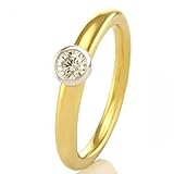 Diamanten Damenring 750/- Gelb- Weißgold 318-40085-20 - 750 b