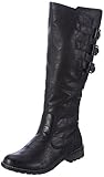 Remonte Damen R3370 Hohe Stiefel, Schwarz (Asphalt / 01), 43 EU