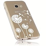 mumbi Hülle kompatibel mit Samsung Galaxy A3 2017 Handy Case Handyhülle mit Motiv Pusteblume, transp