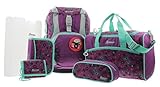 Sammies by Samsonite Ergofit Set 2.0, Schulranzen Set 6 teilig, 40 x 23 x 28 cm, 20 Liter (Doodle Purple)