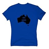 T-Shirt Australien Down Under Australia 100% Aussie Kontinent Sydney, XXL, hellb