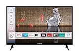 Techwood H32T60F 32 Zoll Fernseher / Smart TV (HD ready, HDR, Triple-Tuner) - 6 Monate HD+ inklusive [2022] [Energieklasse F]