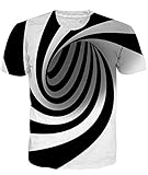 Fanient Herren Kurzarm T-Shirt Jung T-Shirt mit Rundhalsausschnitt Lässiges T-Shirt mit Gedruckte Shirt XL