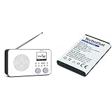 TechniSat Viola 2 C IR - tragbares Internetradio (DAB+, UKW, WLAN, 2.4 Zoll Farbdisplay) weiß/schwarz & Akku zu DIGITRADIO 1/2, TECHNIRADIO RDR, TECHNIRADIO 6 IR, 3.7 V und 1050