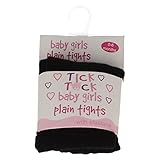 Tick Tock Baby Mädchen Strumpfhosen, schwarz - schwarz - Größe: 0-6 M