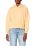 Calvin Klein Jeans Damen Micro Branding Hoodie Pullover, Crushed Orange, M