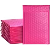 Switory 50 Stück A5 15,3 cm x 26,9 cm Poly Bubble Mailer Gepolsterte Umschläge Bubble Lined Poly Mailer Selbstversiegelnde für Verpackung R