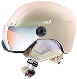 uvex Unisex - Erwachsene, hlmt 400 visor style Skihelm, prosecco met mat, 53-58
