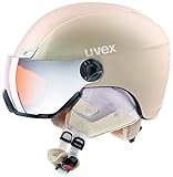 uvex Unisex - Erwachsene, hlmt 400 visor style Skihelm, prosecco met mat, 53-58