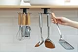 N-A Alich Küchenutensilienhalter 360° drehbar, stark klebend, für Küche und Bad (2 Stück), SNJ01, H