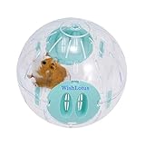WishLotus Hamsterball, 14cm Transparent Hamsterrad Laufkugel für Hamster & Mäuse Plastik Spielzeug Langeweile beseitigen und die Aktivität steigern (Blau)
