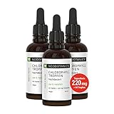 NEOBOTANICS® Chlorophyll-Tropfen ● Vorteils-Set 3 Stück ● Detox & Diät ● abnehmen und wohlfühlen ● Immunsystem stärken ● 100% natürlich, wirksam ● hochdosiert mit 220mg Tagesdosis ● pur ● 50ml ● VEGAN