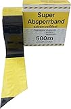 Warn- und Absperrband/46220SZ 80mm x 500m gelb/schw