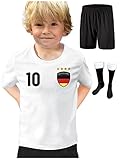 DE FANSHOP Kinder Personalisiertes Deutschland Trikot Set E1