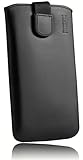 mumbi Echt Ledertasche kompatibel mit Samsung Galaxy J5 2015 Hülle Leder Tasche Case Wallet, schw