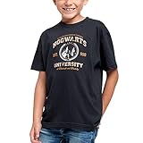 Elbenwald Kinder T-Shirt Magic University Frontprint für Harry Potter Fans blau - 146/152