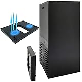 GOTRUTH Serie X 2 Lüfter, professioneller externer USB-Kühler mit 1 Port USB-Hub für Microsoft Xbox Series X Konsole (schwarz)
