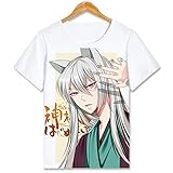 EDMKO Unisex Kurzarm T-Shirt Kurzarmshirt 3D Bedruckte Kamisama Kiss Bunte Tomoe Kurzen Ärmeln Hemden Teenager Kurze Hülsen Hemd,XXXXL