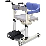 DDCHH Medical Fahrbar Toilettenrollstuhl Toilettenstuhl, Rollstuhl-Dusche-Transportstuhl, Klappbarer Toilettenstuhl/Handlauf/Fuß/Zehntausend Räder, Multifunktions-R
