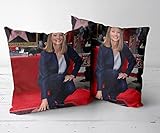 Jodie Foster Dekokissenbezüge, quadratischer Kissenbezug ist geeignet für: Sofa, Bett, Stuhl, Outdoor, Bankkissen, 1-45,7 x 45,7